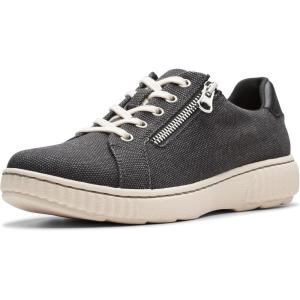 image:imageClarks Womens Caroline Echo Canvas Side Zip Fashion SneakerBlack