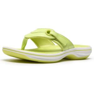 image:imageClarks Womens Breeze Reyna Cloudsteppers FlipFlopLime