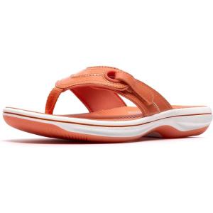 image:imageClarks Womens Breeze Reyna Cloudsteppers FlipFlopOrange