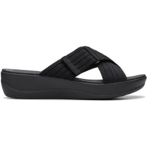 image:imageClarks womens Arla WaveSlide SandalBlackWhite
