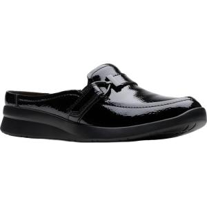 image:imageClarks Womens Ellowyn AmeliaBlack Crinkle Patent Synthetic
