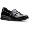 image:imageClarks Womens Ellowyn PennyBlack Crinkle Patent Synthetic