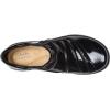 image:imageClarks Womens Kaetlyn Mila Leather SlipOn LoafersBlack Crinkle Patent Synthetic