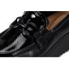 image:imageClarks Womens Zylah Top LoaferBlack Crinkle Patent Synthetic