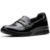image:imageClarks Womens Ellowyn PennyBlack Crinkle Patent Synthetic