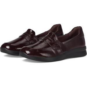 image:imageClarks Womens Ellowyn PennyWine Crinkle Patent Synthetic