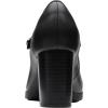 image:imageClarks Womens Bayla Lily Block Heel Mary Jane PumpBlack Leather