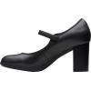 image:imageClarks Womens Bayla Lily Block Heel Mary Jane PumpBlack Leather
