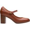 image:imageClarks Womens Bayla Lily Block Heel Mary Jane PumpTan Leather