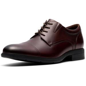image:imageClarks Mens Steadwell CapMahogany Leather