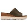 image:imageClarks Womens Diaz SlideDark Olive Leather