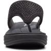 image:imageClarks Womens Drift Jaunt Wedge SandalBlack Interest Textile