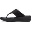 image:imageClarks Womens Drift Jaunt Wedge SandalBlack Interest Textile