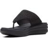 image:imageClarks Womens Drift Jaunt Wedge SandalBlack Interest Textile