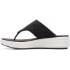 image:imageClarks Womens Drift Jaunt Wedge SandalBlack Textile