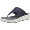 image:imageClarks Womens Drift Jaunt Wedge SandalNavy
