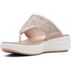 image:imageClarks Womens Drift Jaunt Wedge SandalTaupe Textile
