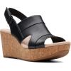 image:imageClarks womens Annadel IvoryWedge SandalBlack Black Leather
