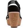image:imageClarks womens Annadel IvoryWedge SandalBlack Black Leather
