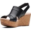 image:imageClarks womens Annadel IvoryWedge SandalBlack Black Leather