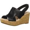 image:imageClarks womens Annadel IvoryWedge SandalBlack Leather