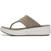 image:imageClarks Womens Drift Jaunt Wedge SandalOlive Textile
