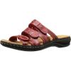 image:imageClarks Womens Leisa Cacti Q Slide SandalRed Leather