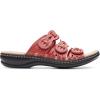 image:imageClarks Womens Leisa Faye Flat SandalRed Red Leather Red Leather