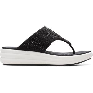 image:imageClarks Womens Drift Jaunt Wedge SandalBlack Textile