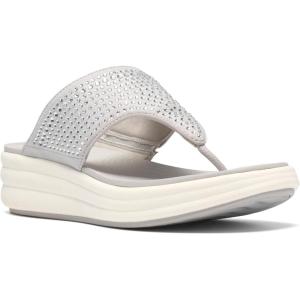 image:imageClarks Womens Drift Jaunt Wedge SandalSilver