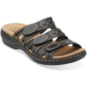 image:imageClarks Womens Leisa Cacti Q Slide SandalBlack Leather
