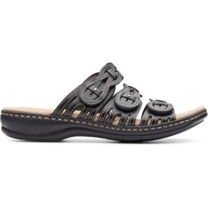 image:imageClarks Womens Leisa Faye Flat SandalBlack Black Leather Black Leather