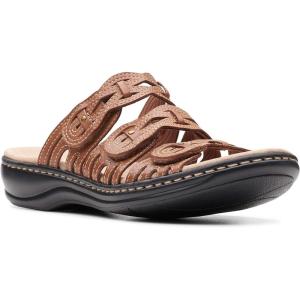 image:imageClarks Womens Leisa Faye Flat SandalTan Leather