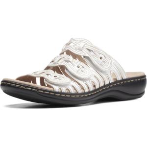 image:imageClarks Womens Leisa Faye Flat SandalWhite Patent Synthetic