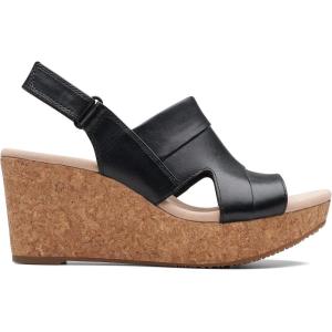 image:imageClarks womens Annadel IvoryWedge SandalBlack Black Leather