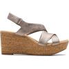 image:imageClarks Womens Rose StyleTaupe Metallic Synthetic