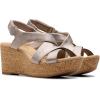 image:imageClarks Womens Rose StyleTaupe Metallic Synthetic