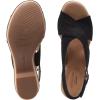 image:imageClarks womens WedgeWedge SandalBlack Leather