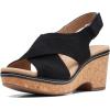 image:imageClarks womens WedgeWedge SandalBlack Leather