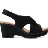 image:imageClarks womens WedgeWedge SandalBlack Suede