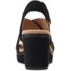 image:imageClarks womens WedgeWedge SandalBlack Suede