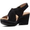 image:imageClarks womens WedgeWedge SandalBlack Suede