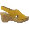 image:imageClarks womens WedgeWedge SandalGolden Yellow Leather 010