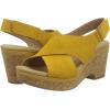 image:imageClarks womens WedgeWedge SandalGolden Yellow Leather 010