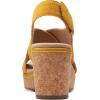 image:imageClarks womens WedgeWedge SandalGolden Yellow Leather