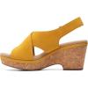 image:imageClarks womens WedgeWedge SandalGolden Yellow Leather