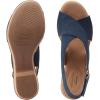 image:imageClarks womens WedgeWedge SandalNavy Leather