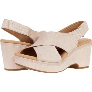 image:imageClarks womens WedgeWedge SandalDusty Rose Suede