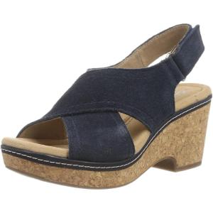 image:imageClarks womens WedgeWedge SandalNavy