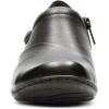 image:imageClarks Womens Channing Ann SlipOn LoaferBlack LeatherEnamel Button